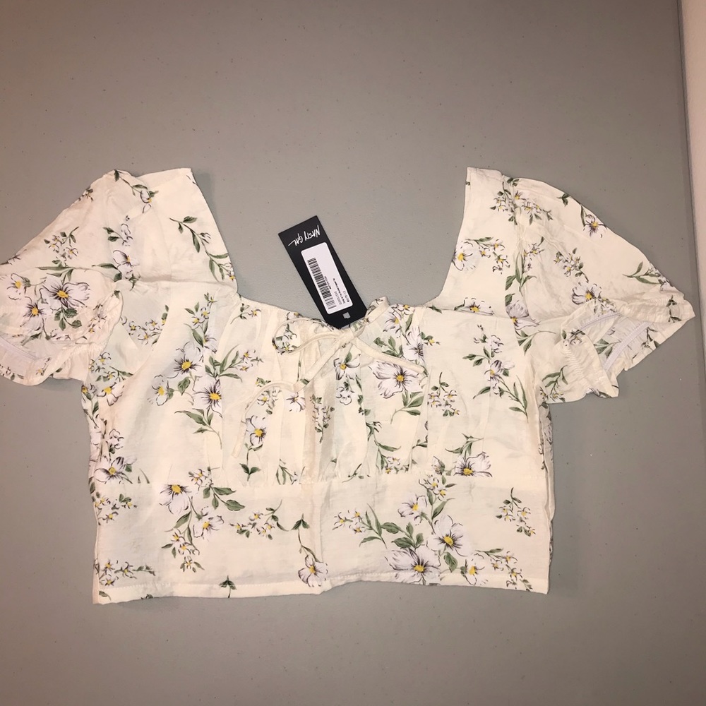 🌼 Nasty Gal Daisy For You Ruched Cropped Top - Picture 6 of 8